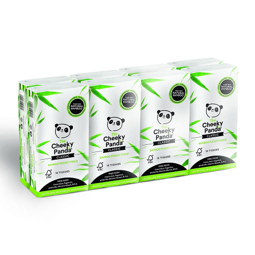 CHEEKY PANDA - ЕКО НОСНИ КЪРПИ БАМБУКОВИ - 8 пакета х 10 бр
